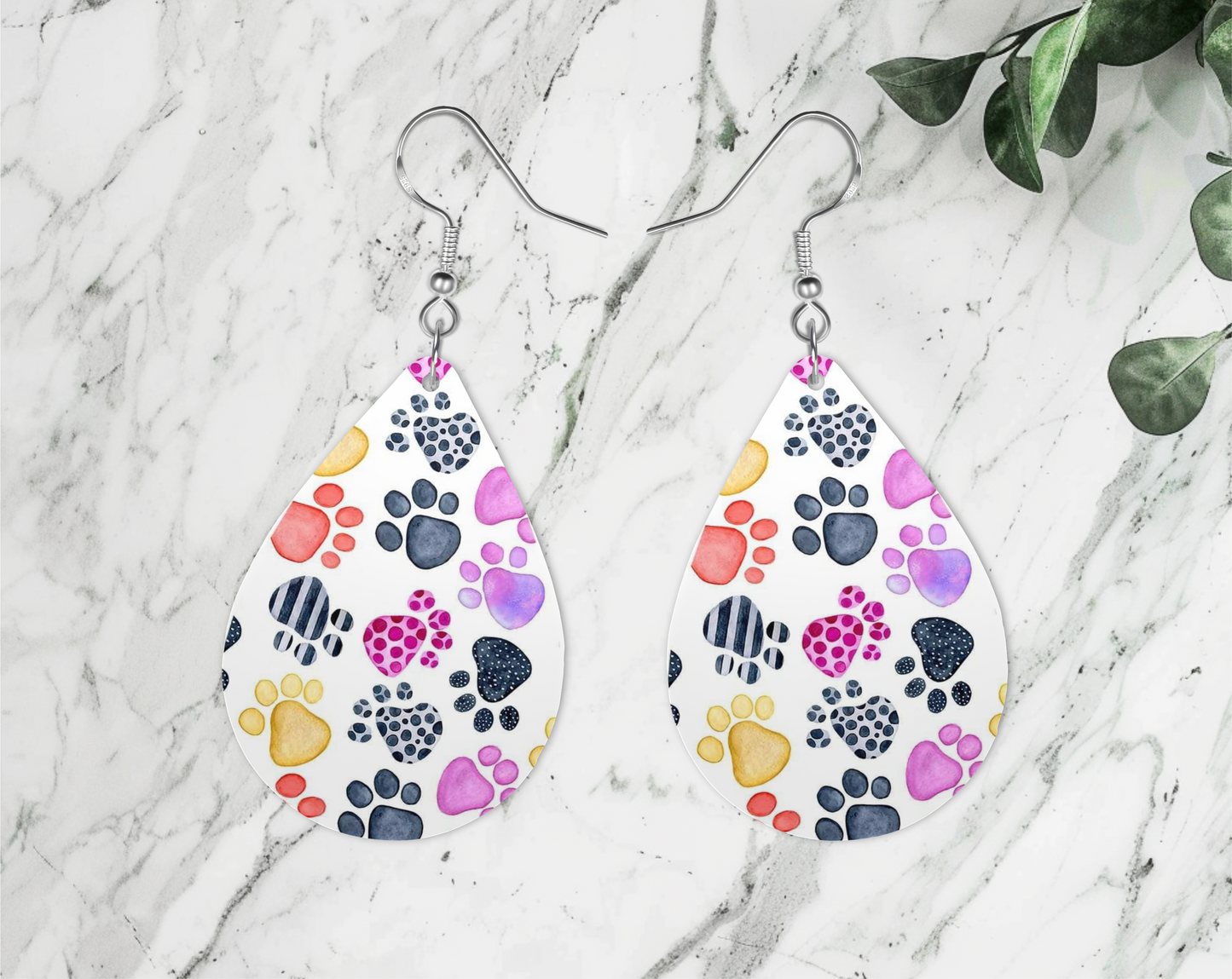 Paw Print Earrings