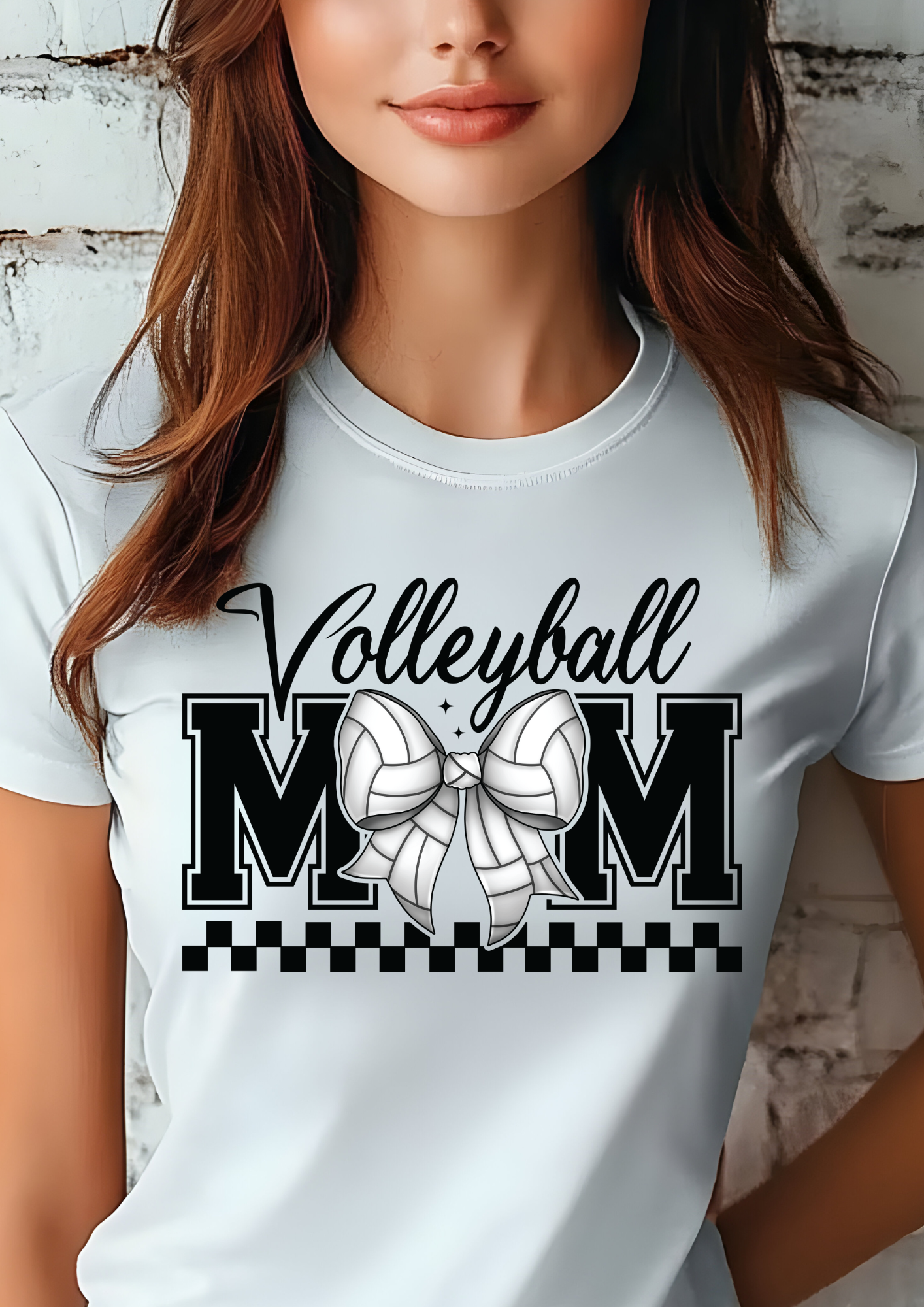 Volleyball Mom Bow Women's Shirt