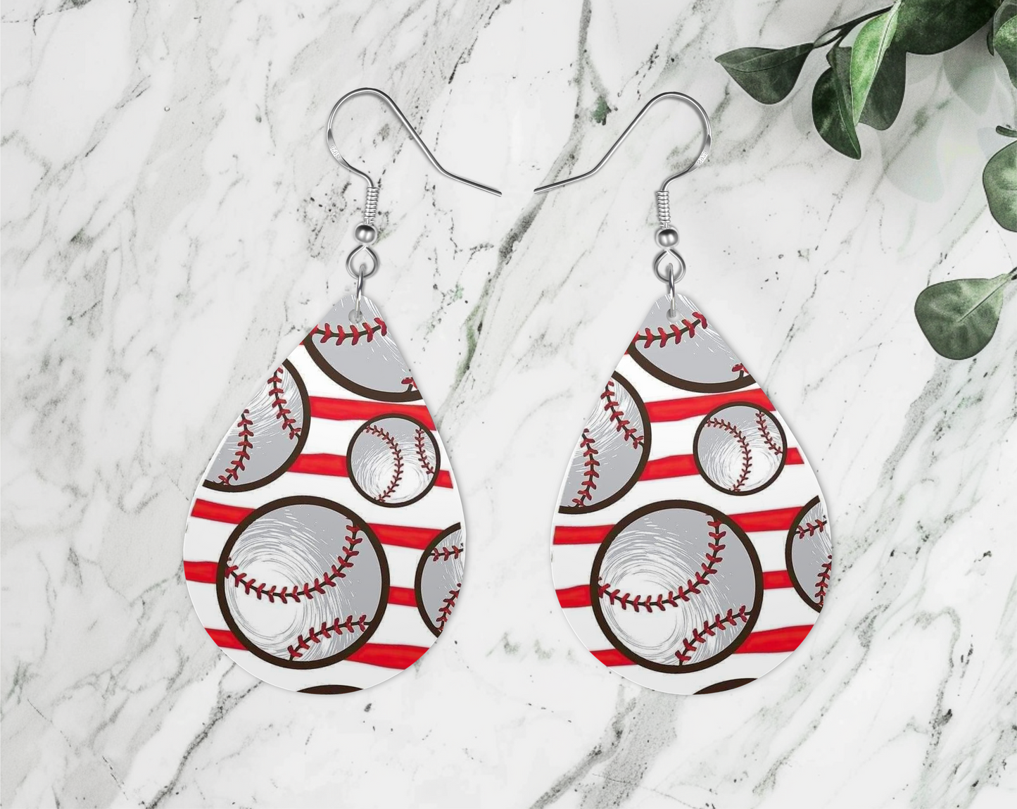 Baseball Earrings