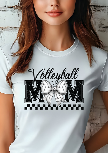 Volleyball Mom Bow Women's Shirt