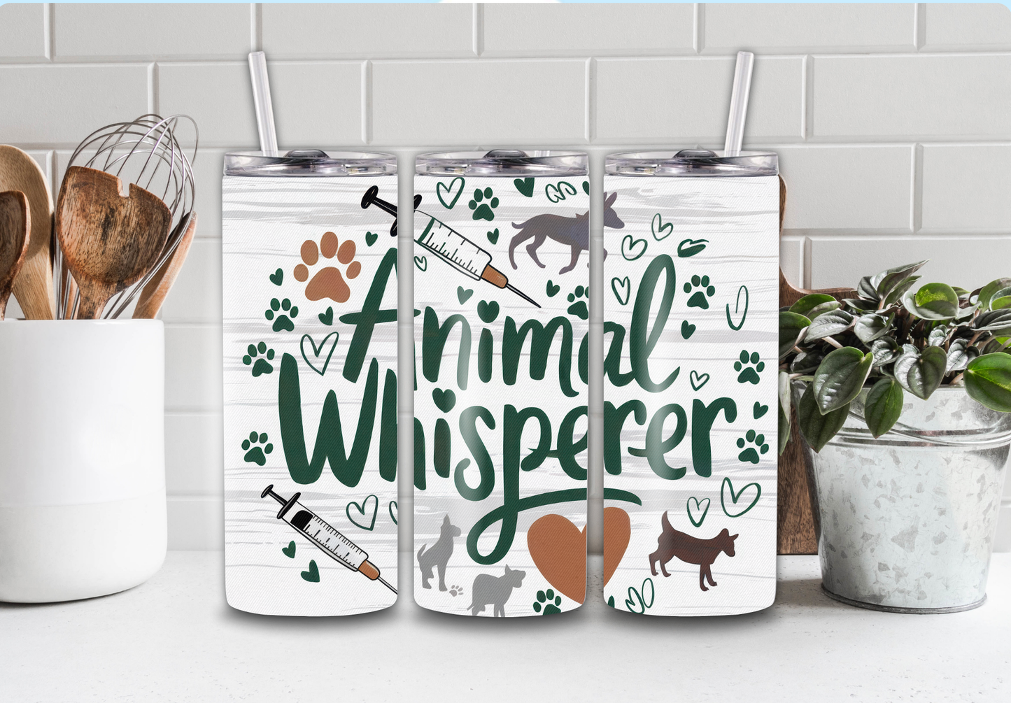 20 Oz Animal Whisperer Tumbler