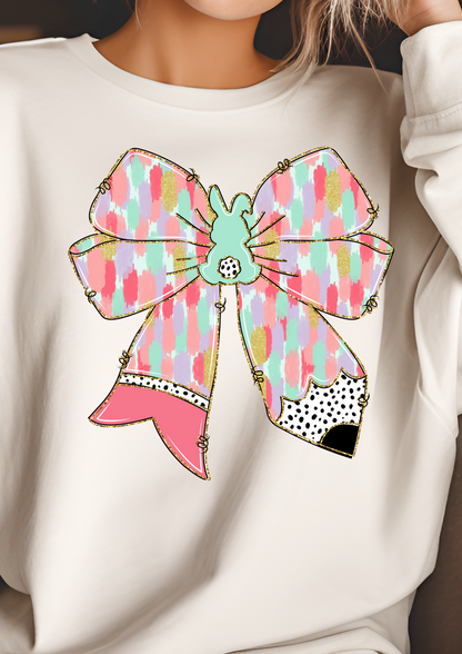 Easter Bow Brushstrokes Women's / Kid's Shirt