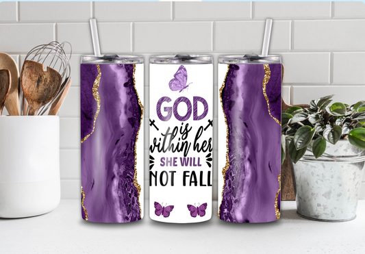 20 Oz God Is Within Her Tumbler