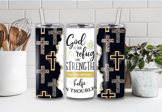 20 oz God Is Our Refuge Tumbler