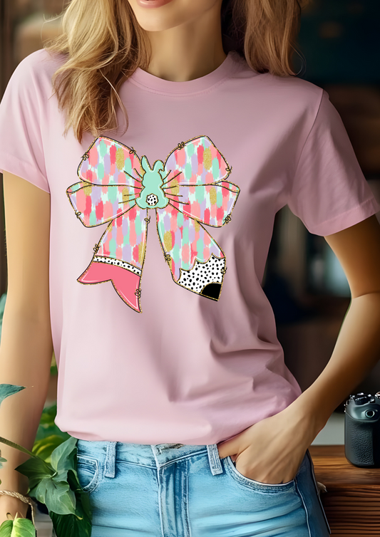 Easter Bow Brushstrokes Women's / Kid's Shirt