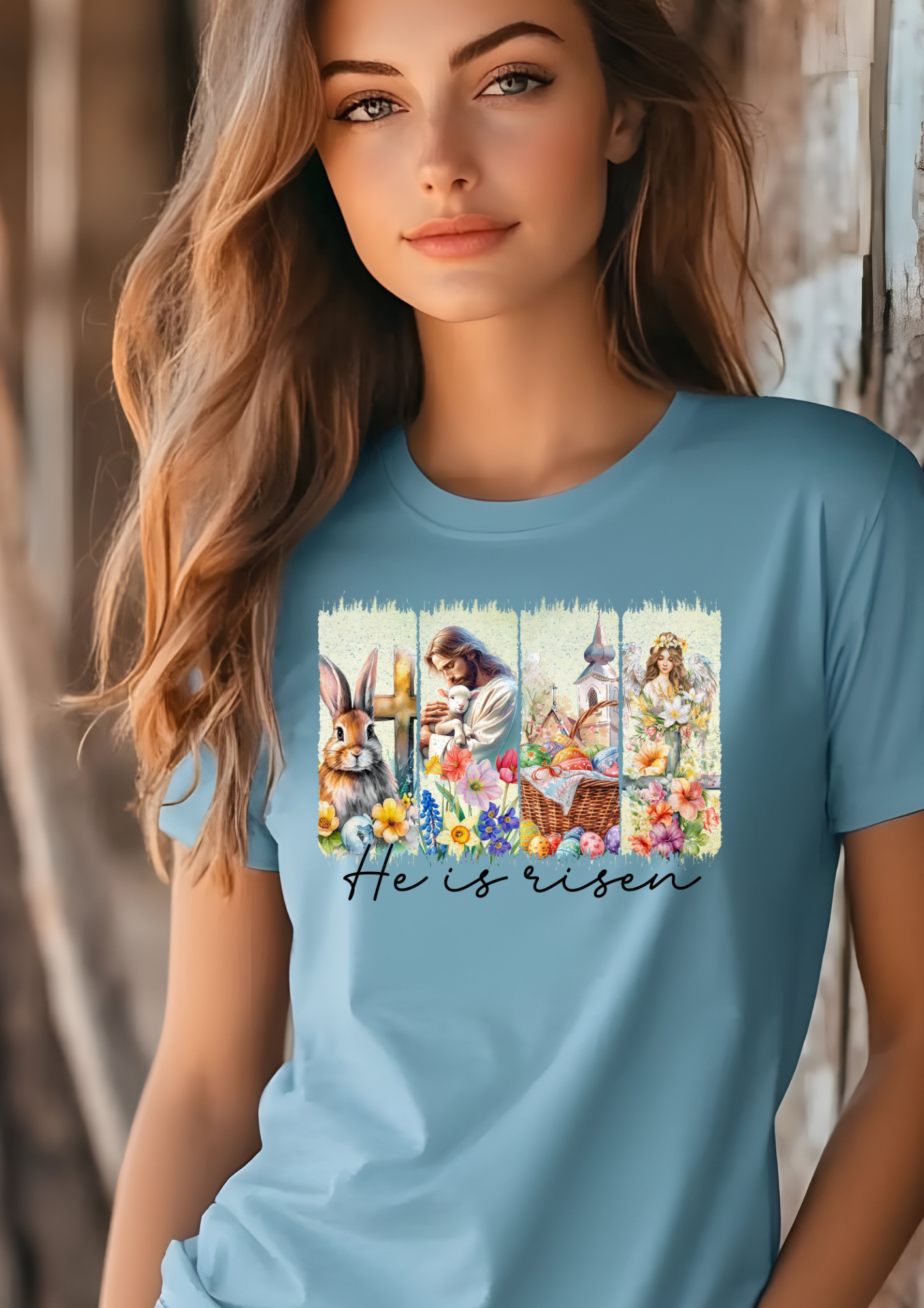 Easter He is Risen Women's Shirt