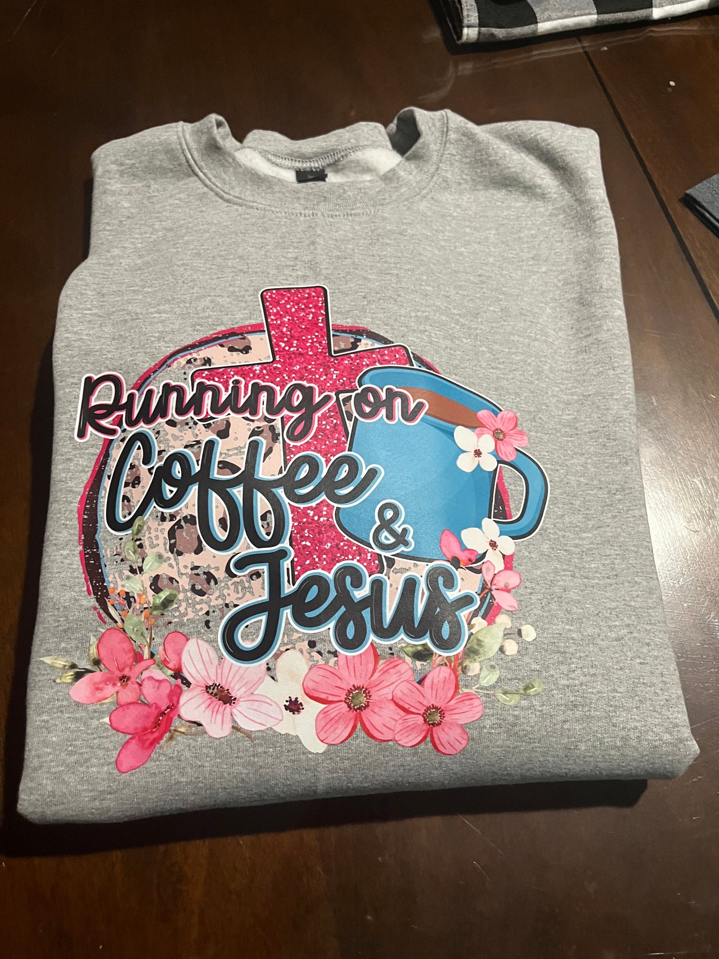 Running on Coffee and Jesus Women's Shirt