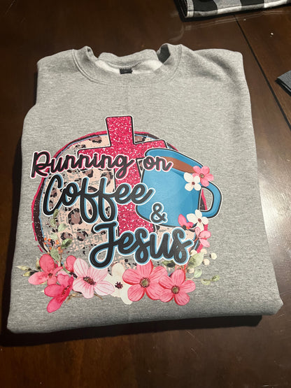 Running on Coffee and Jesus Women's Shirt