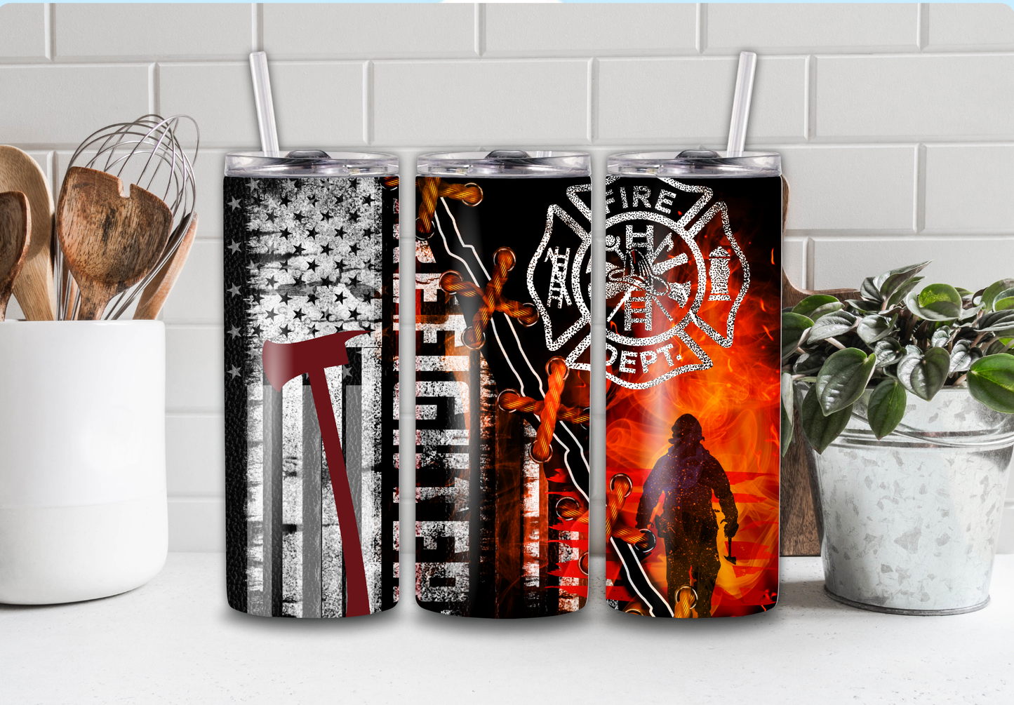 20 Oz Fire Department Tumbler