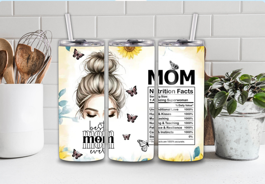 20 oz Sunflower Mom Tumbler