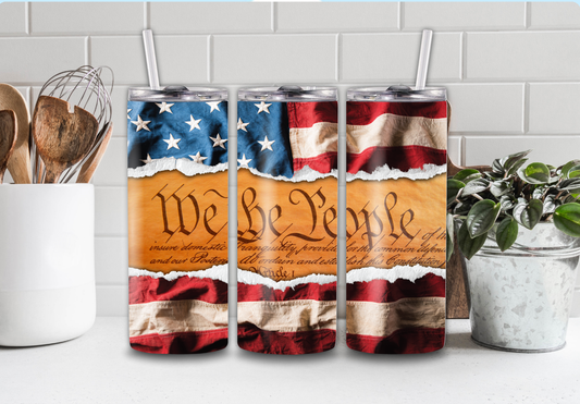 20 Oz We the People Tumbler