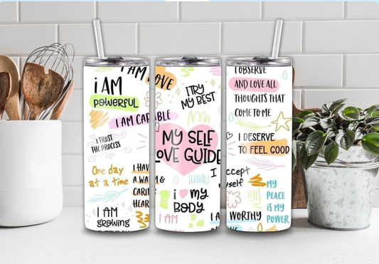 20 oz My Self Care Guide Tumbler