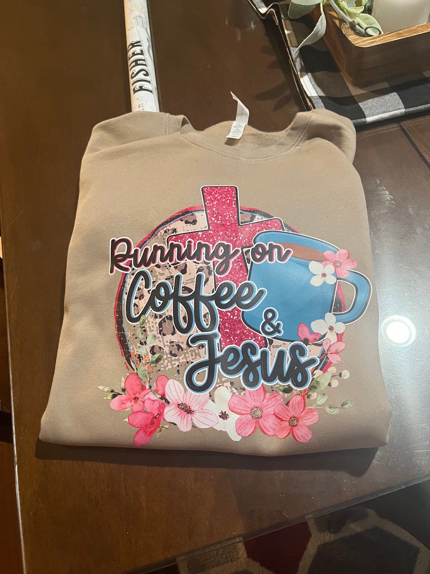 Running on Coffee and Jesus Women's Shirt