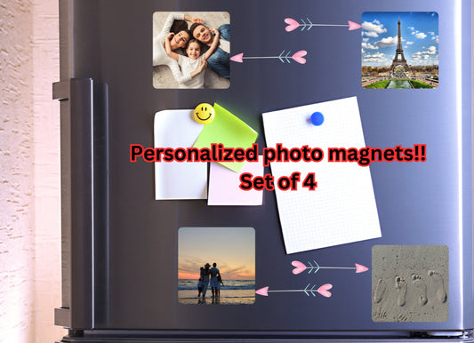 Custom photo magnets (set of 4)