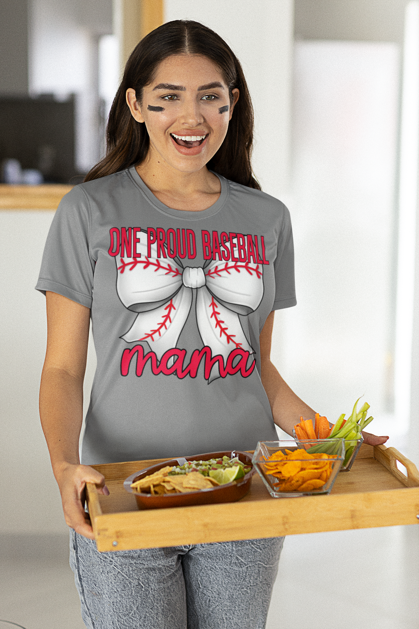 Proud Baseball Mama Women's Shirt