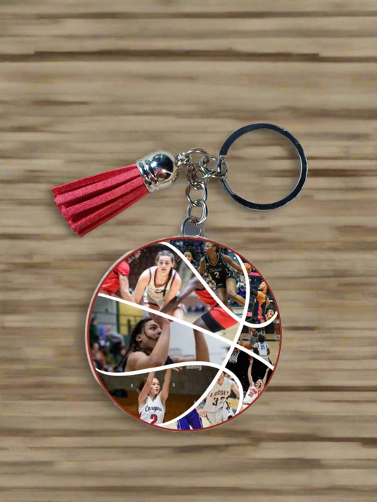 Personalized Basketball Keychain