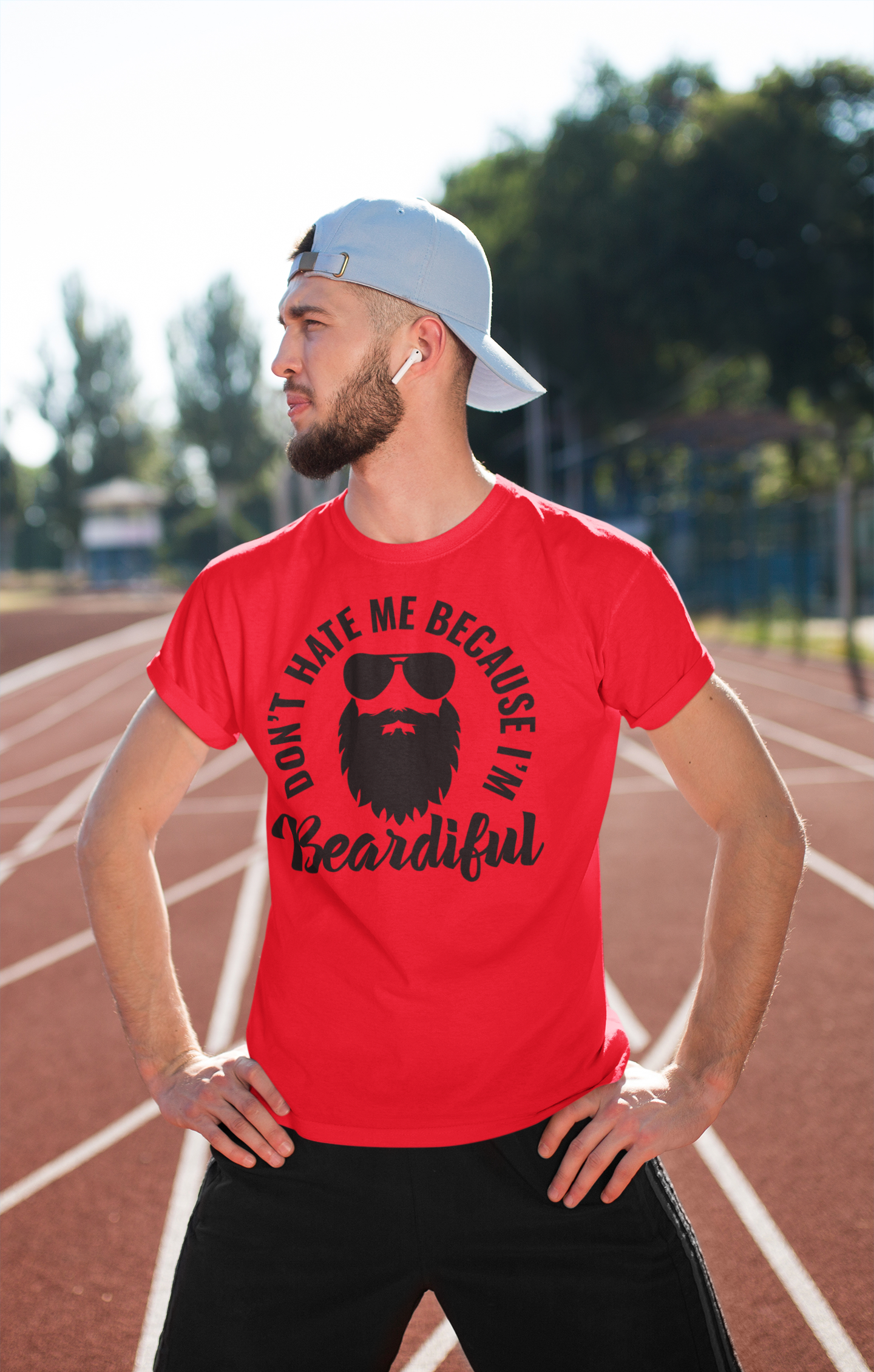 Don't Hate Me Because I'm Beardiful Men's Shirt