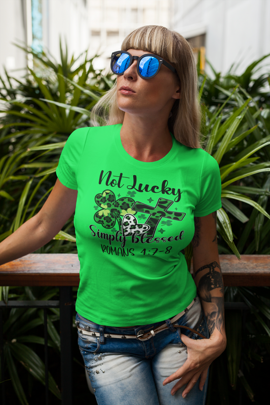 Not Lucky, Simply Blessed Women's / Kid's Shirt