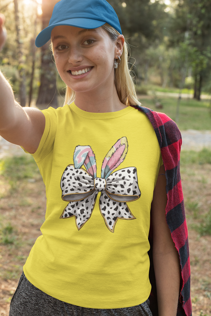 Bunny Ears Bow Polka Dots Women's / Kid's Shirt